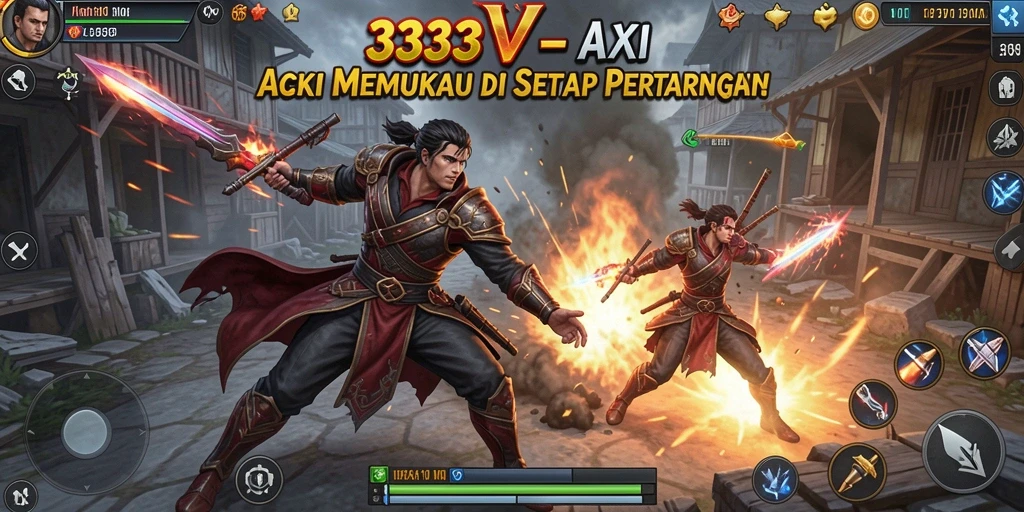 Tampilan gameplay menegangkan dalam 333V dengan aksi seru.