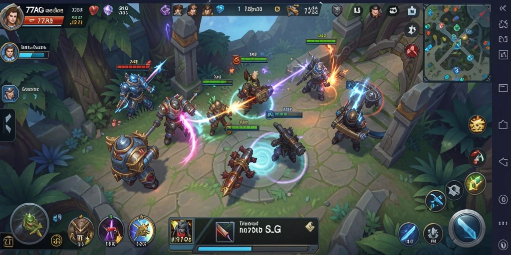 Gameplay seru dalam membangun kerajaan dan bertempur.