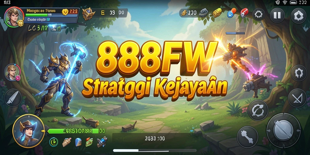Tampilan gameplay yang intens dan strategis dari 888FW.