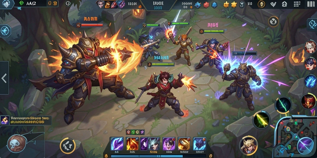 Tampilan gameplay seru dan strategi di AA62.