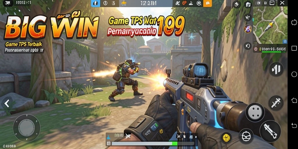 Screenshot gameplay BIGWIN189 yang menunjukkan aksi tembak-menembak yang mendebarkan.