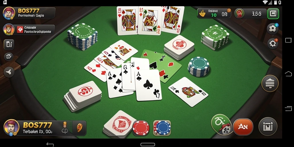 Tampilan gameplay Gaple yang menarik dan interaktif.