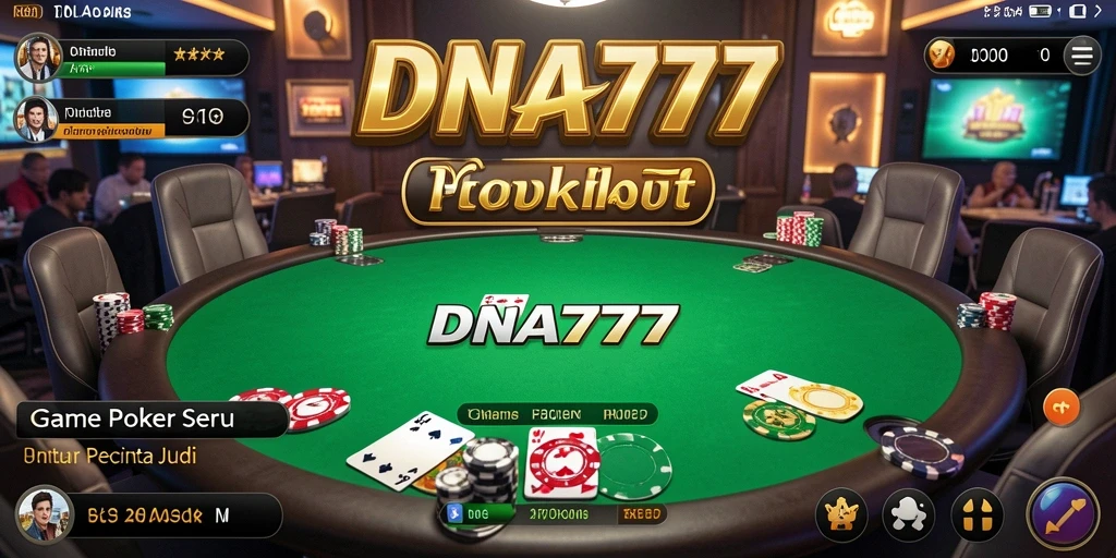 Tampilan gameplay Poker yang menarik di DNA777.