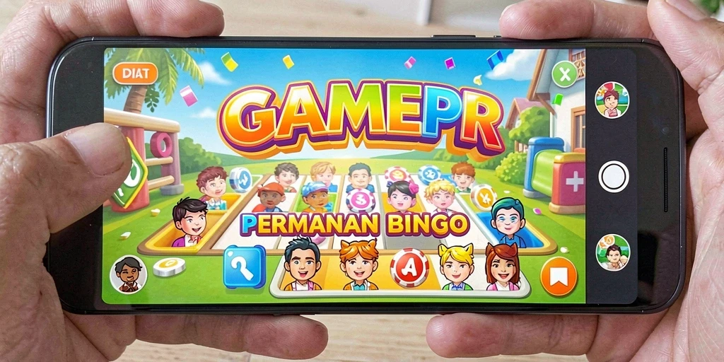 Screenshot menampilkan gameplay seru Bingo di GAMERP.