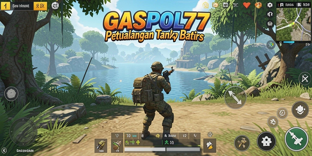 Tampilan menakjubkan dari gameplay GASPOL77 di dunia terbuka.