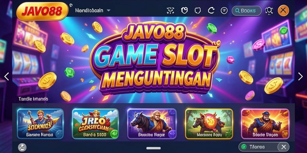 Tampilan gameplay slot JAVO88 yang menarik dan menghibur.