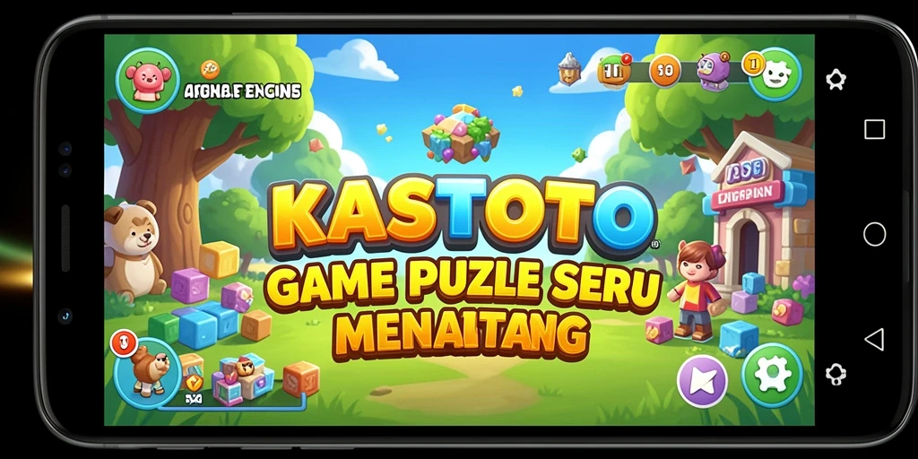 Tampilan gameplay KASTOTO yang menarik saat menyelesaikan puzzle.