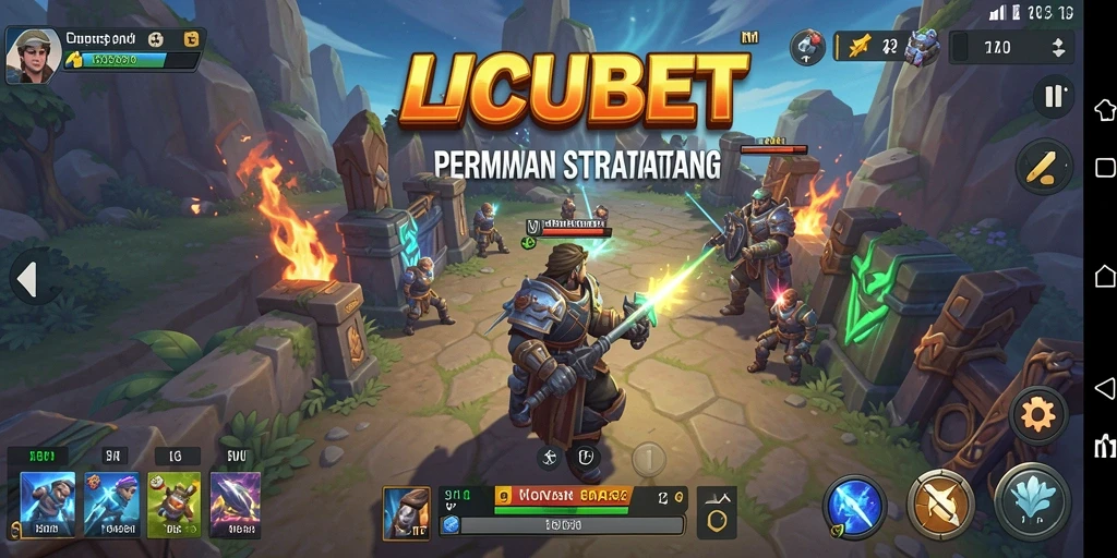 Tangkapan layar gameplay LUCUBET yang mendebarkan dan strategis.