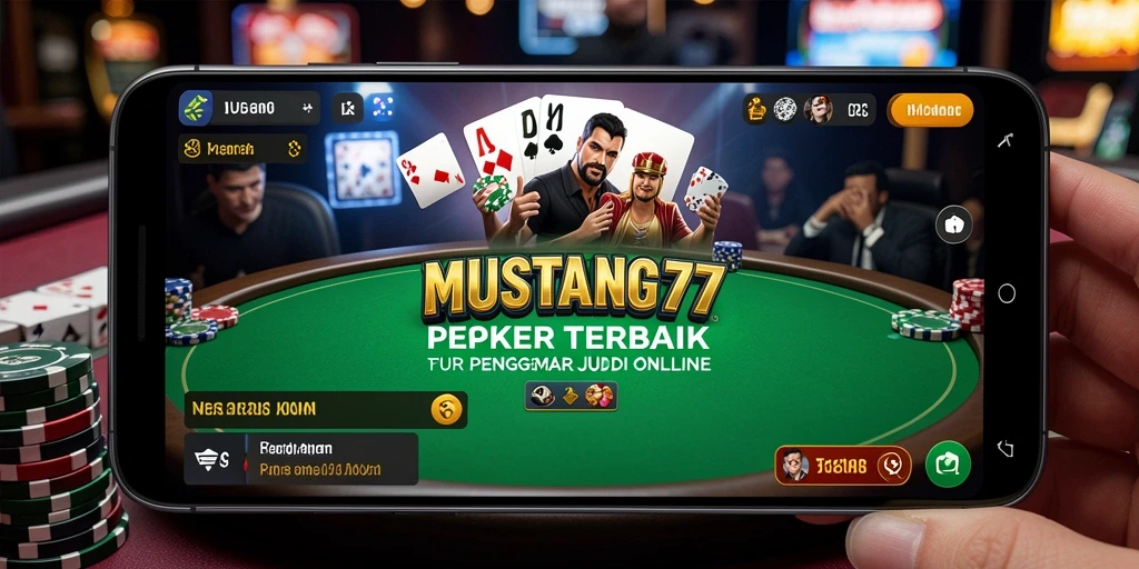 Tampilan gameplay seru di MUSTANG77 dengan berbagai jenis permainan poker.
