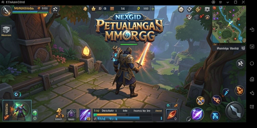 Gameplay NEXGID yang menarik dengan aksi petualangan seru.
