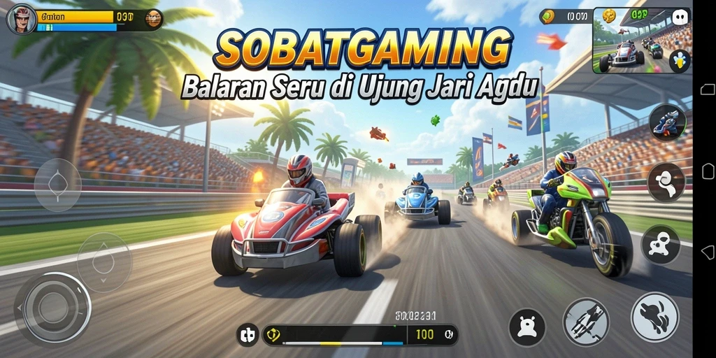 Gameplay seru dan aksi balapan menegangkan di SOBATGAMING.