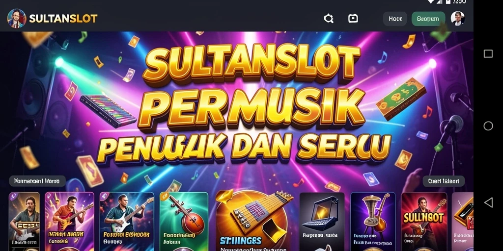 Screenshot gameplay SULTANSLOT menampilkan keseruan bermain musik.