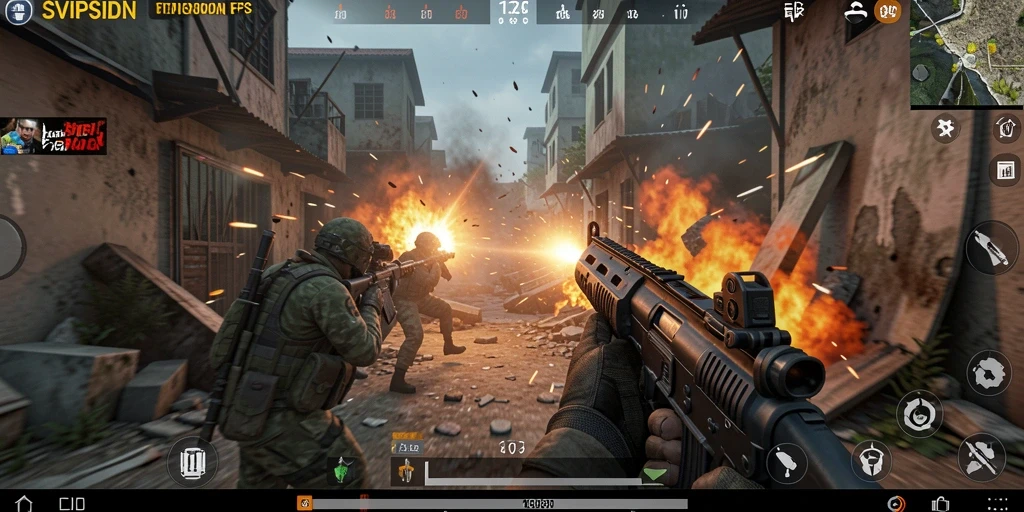 Tampilan aksi mendebarkan dalam pertempuran FPS SVIPSIDN.